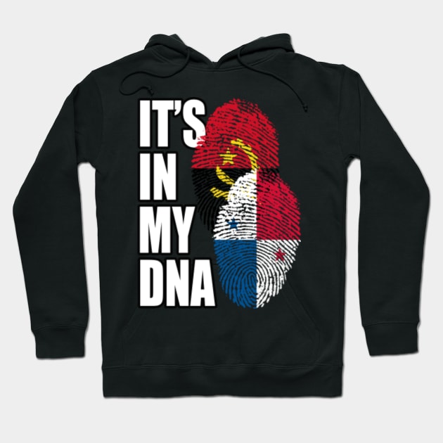 Angolan And Panamanian Mix Heritage DNA Flag Hoodie by Just Rep It!!